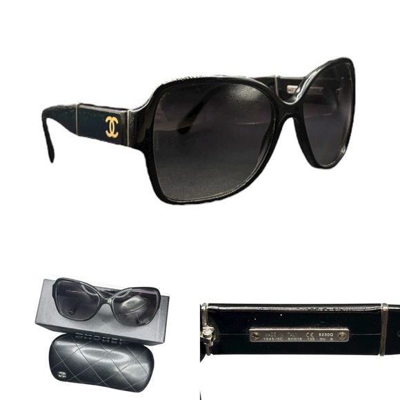 CHANEL Accessories - Chanel Oversized Black Sunglasses